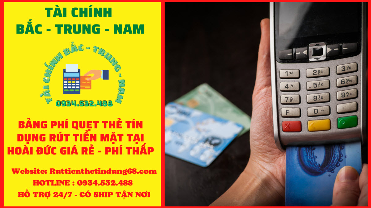 Rút tiền thẻ tín dụng Tại Hoài Đức Hà Nội