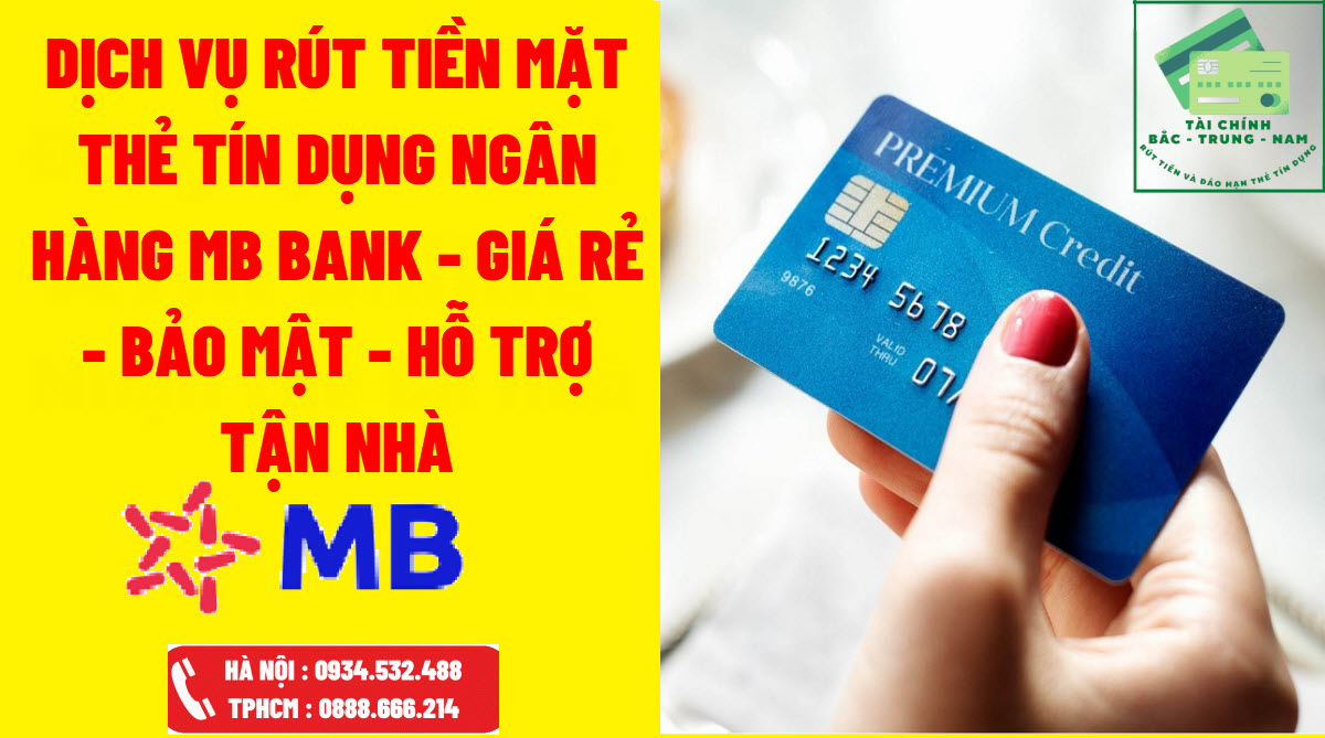 rút tiền mặt từ thẻ tín dụng MB Bank