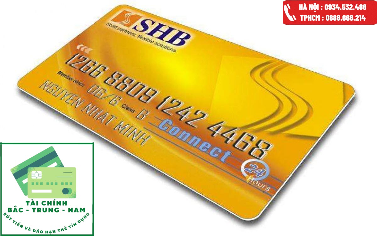 Rút tiền mặt thẻ tín dụng SHB Rút tiền mặt thẻ tín dụng SHB